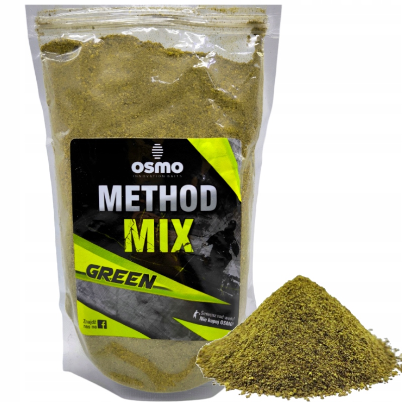 Zanęta Osmo Method Feeder Mix Green 800g Na Karpia Amura Metodę Do Koszyka