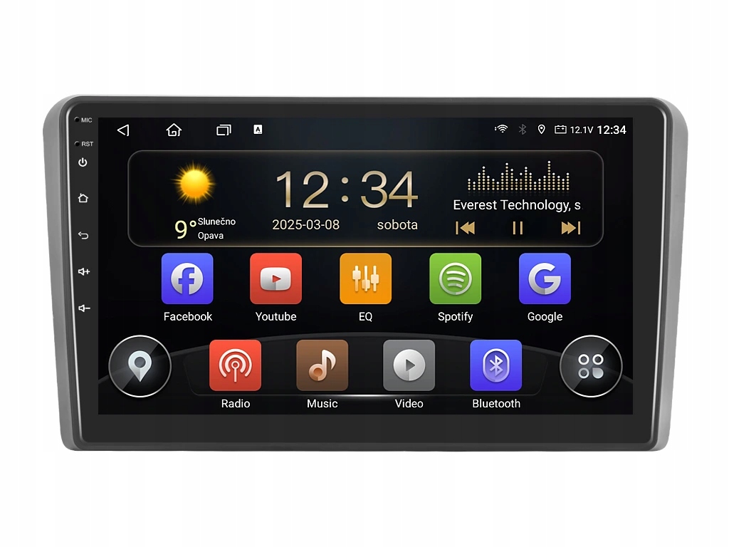 Isudar 2DIN autorádio T72-IEV20 Android, Audi A3 S3