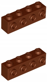 

Lego Klocek Mod 1x4 Brązowy 30414 6153594 2szt