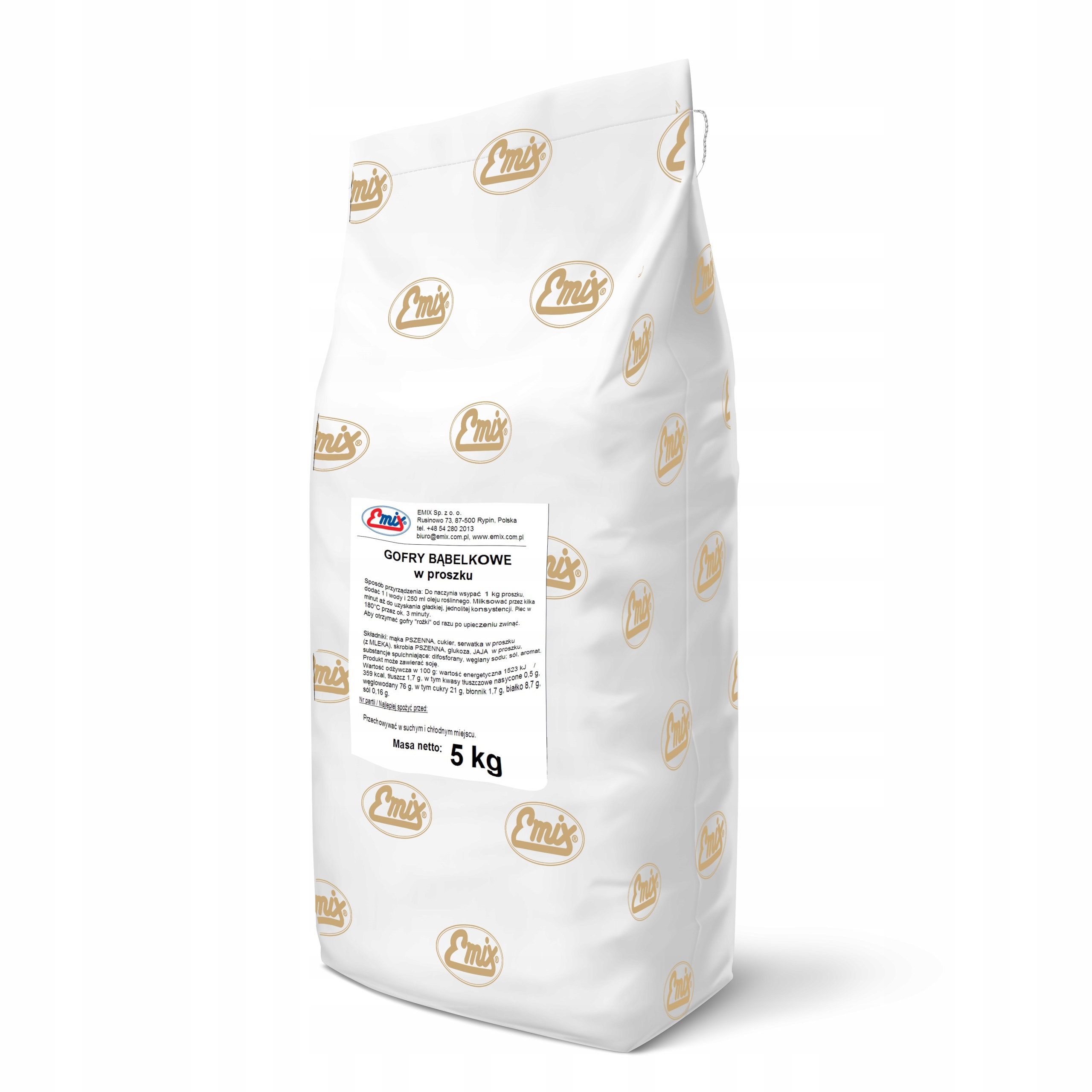 Levně Směs na vafle Bublinkové vafle Emix 5 kg