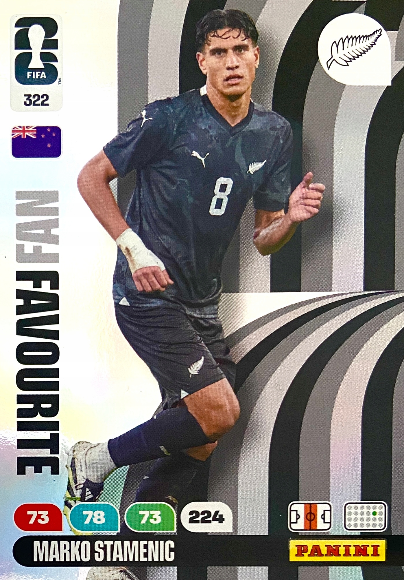 Panini Fifa World Cup 2026 karta piłkarska Fan Favourite 322 Marko Stamenic