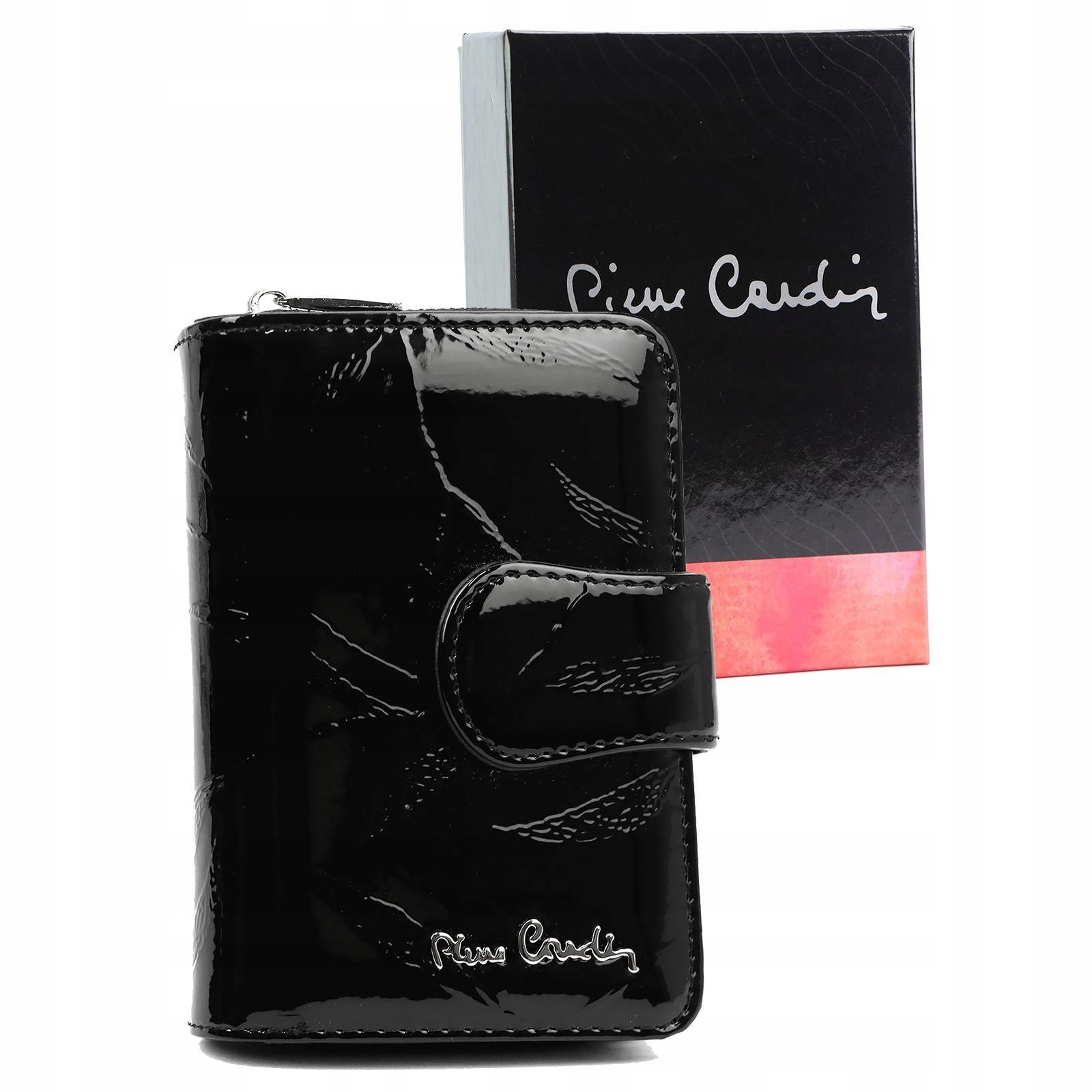 Střední Dámská Lakovaná Peněženka Z Přírodní Kůže Pierre Cardin S Listy