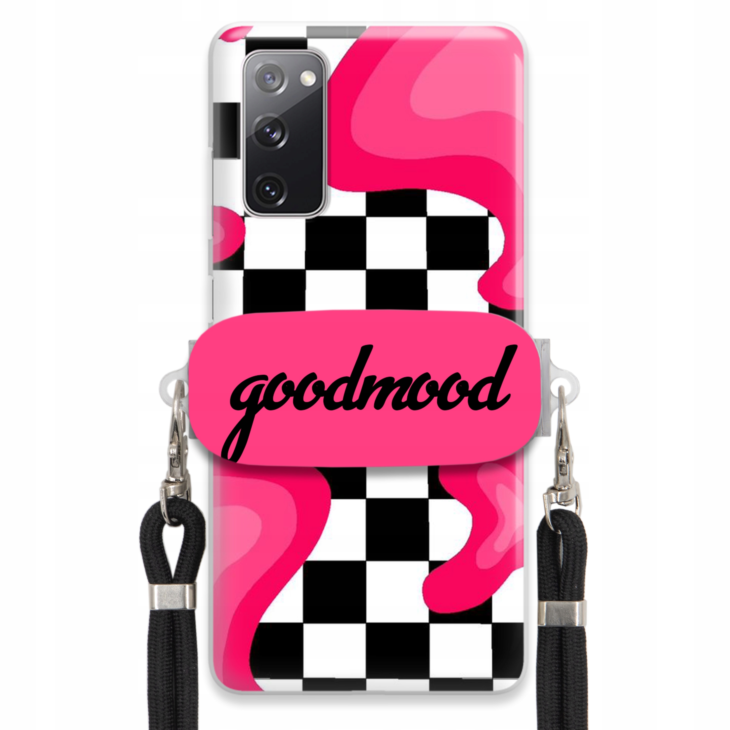 Puzdro Pre Samsung S20 Lite Sada Case Držiak Vodítko Čierna For Teen Splash