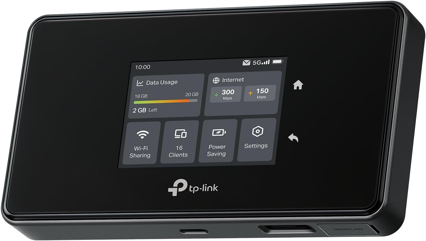 TP-Link M8550 5G Lte mobilní Wi-Fi router s kapacitou až 3,4 Gbit/s Wi-Fi 6E