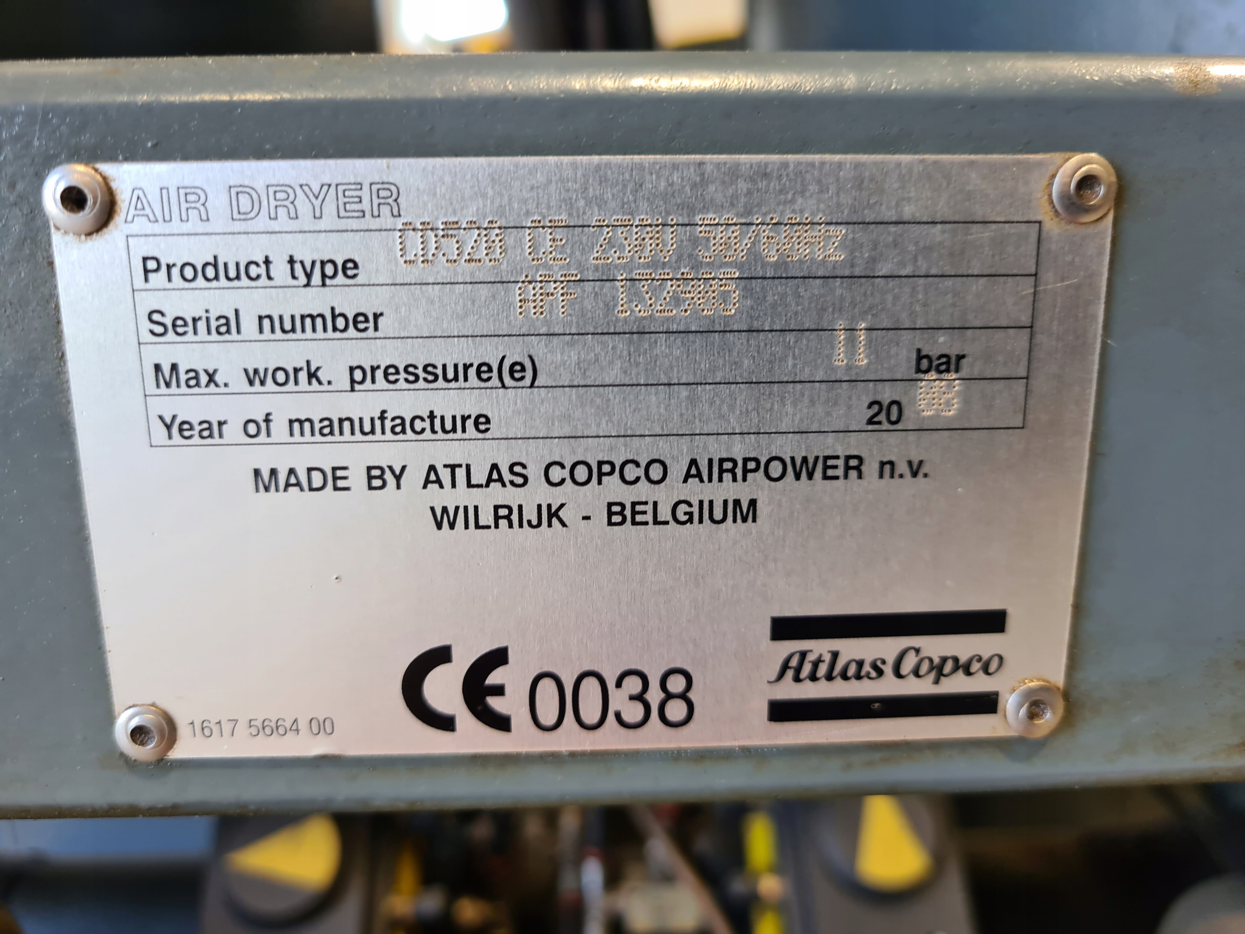 Osuszacz adsorpcyjny ATLAS COPCO CD 520 CE (2) Model CD 520 CE