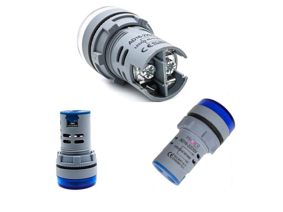 Miernik woltomierz cyfrowy 60V-500V AC Niebieski Kod producenta 00186