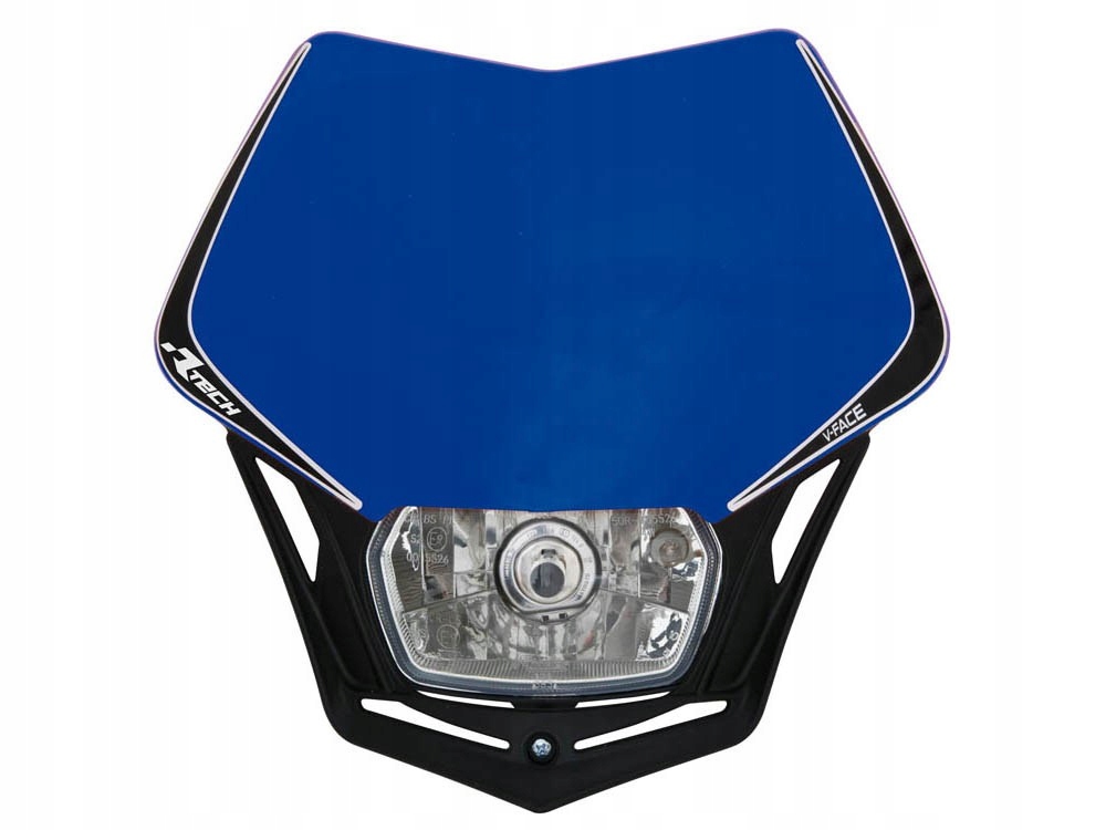 Racetech (rtech) Predná Lampa V-face Farba Modrá/čierna