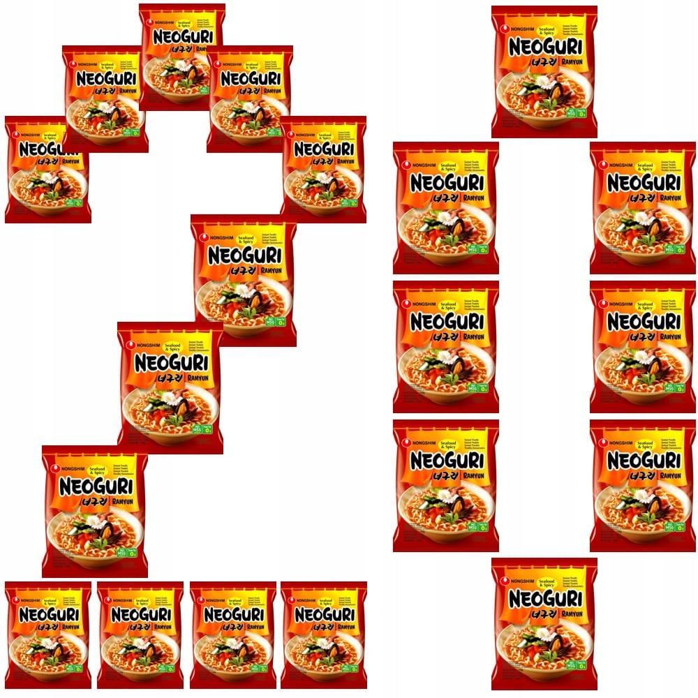 Levně 20 x Korejská Instantní polévka Neoguri Ostré mořské plody 120 g Nong Shim
