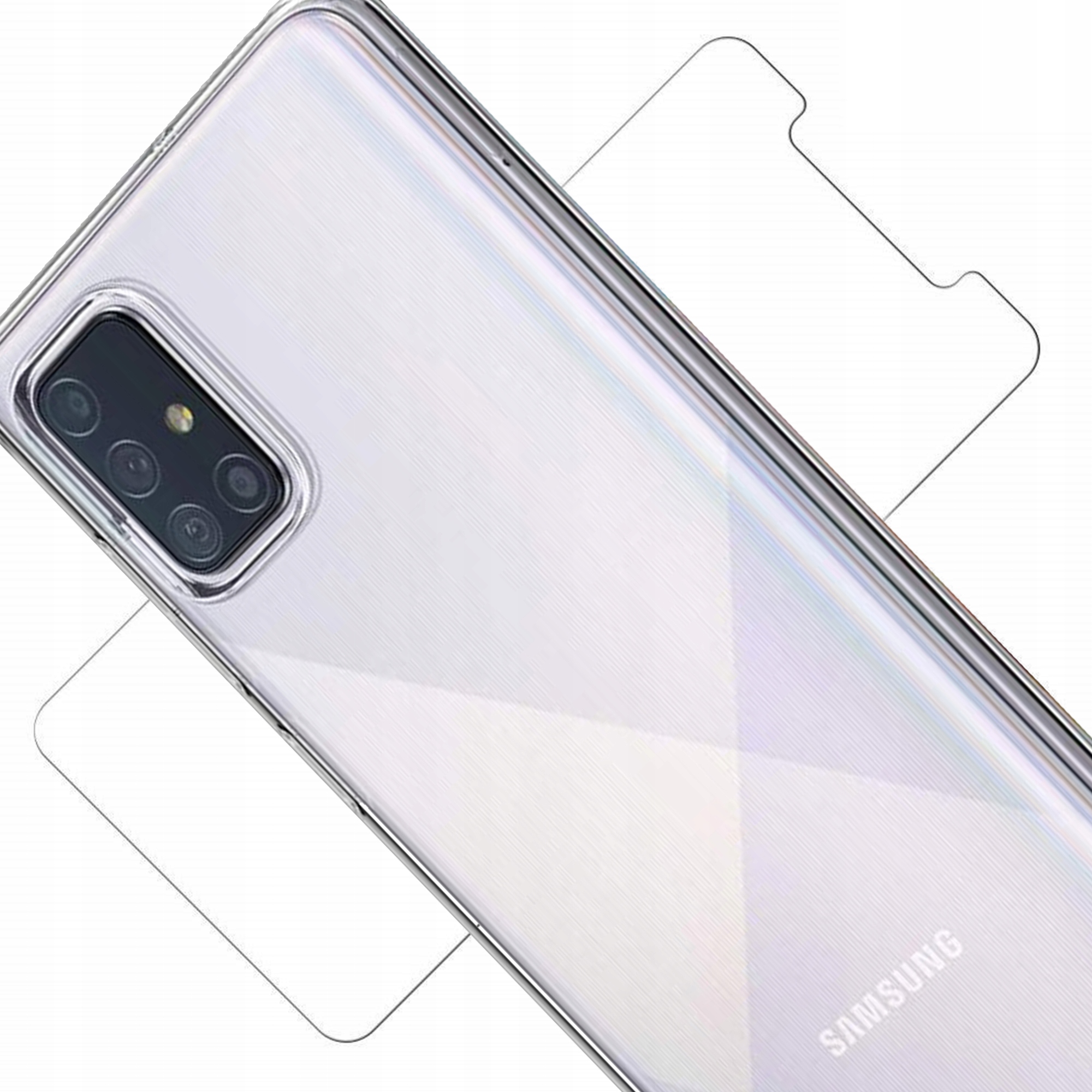 

Etui Crystal do Samsung A71 2MM transparent +Szkło