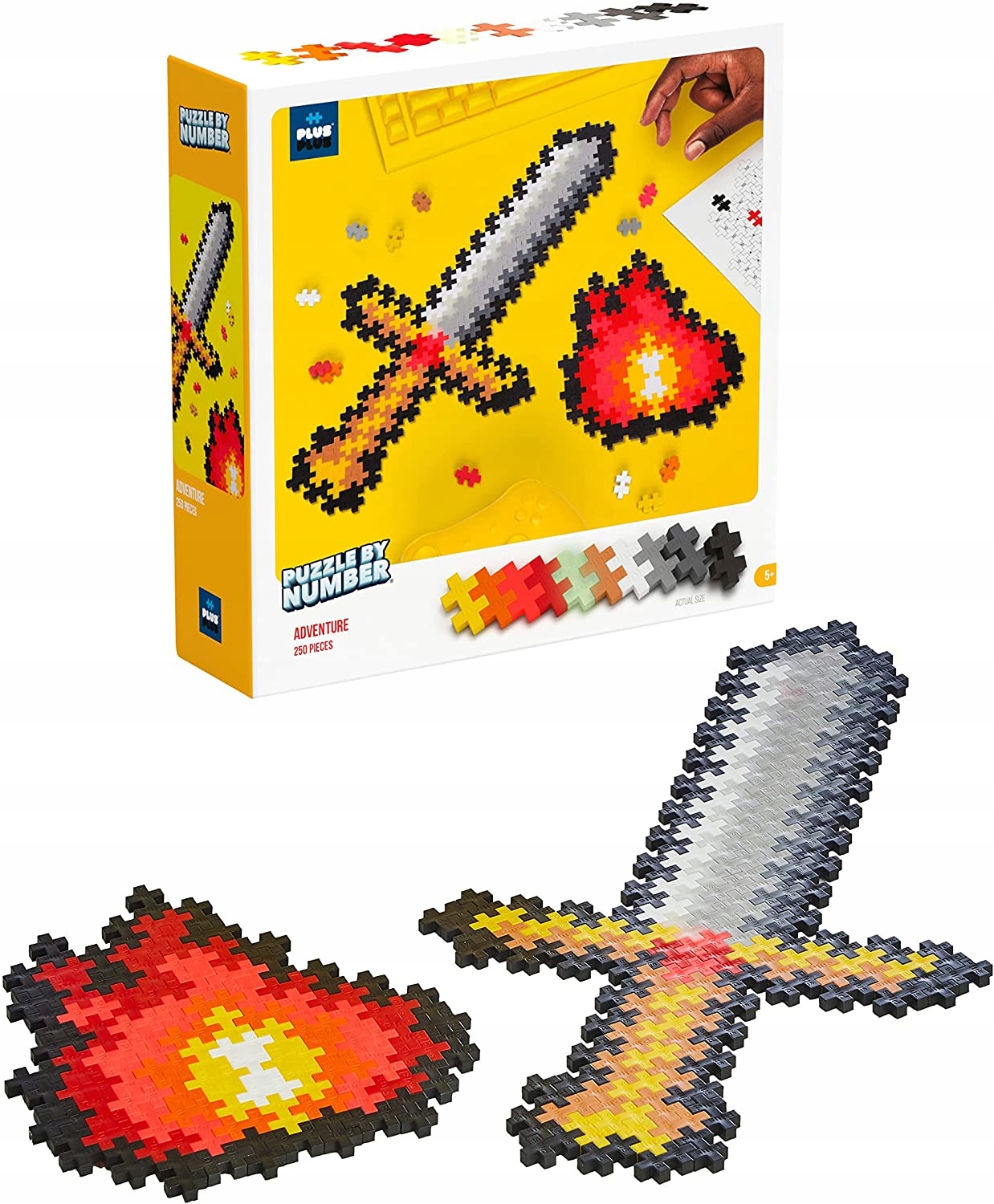 

Plus-plus Mini Puzzle po numerach, 2 ogień i miecz