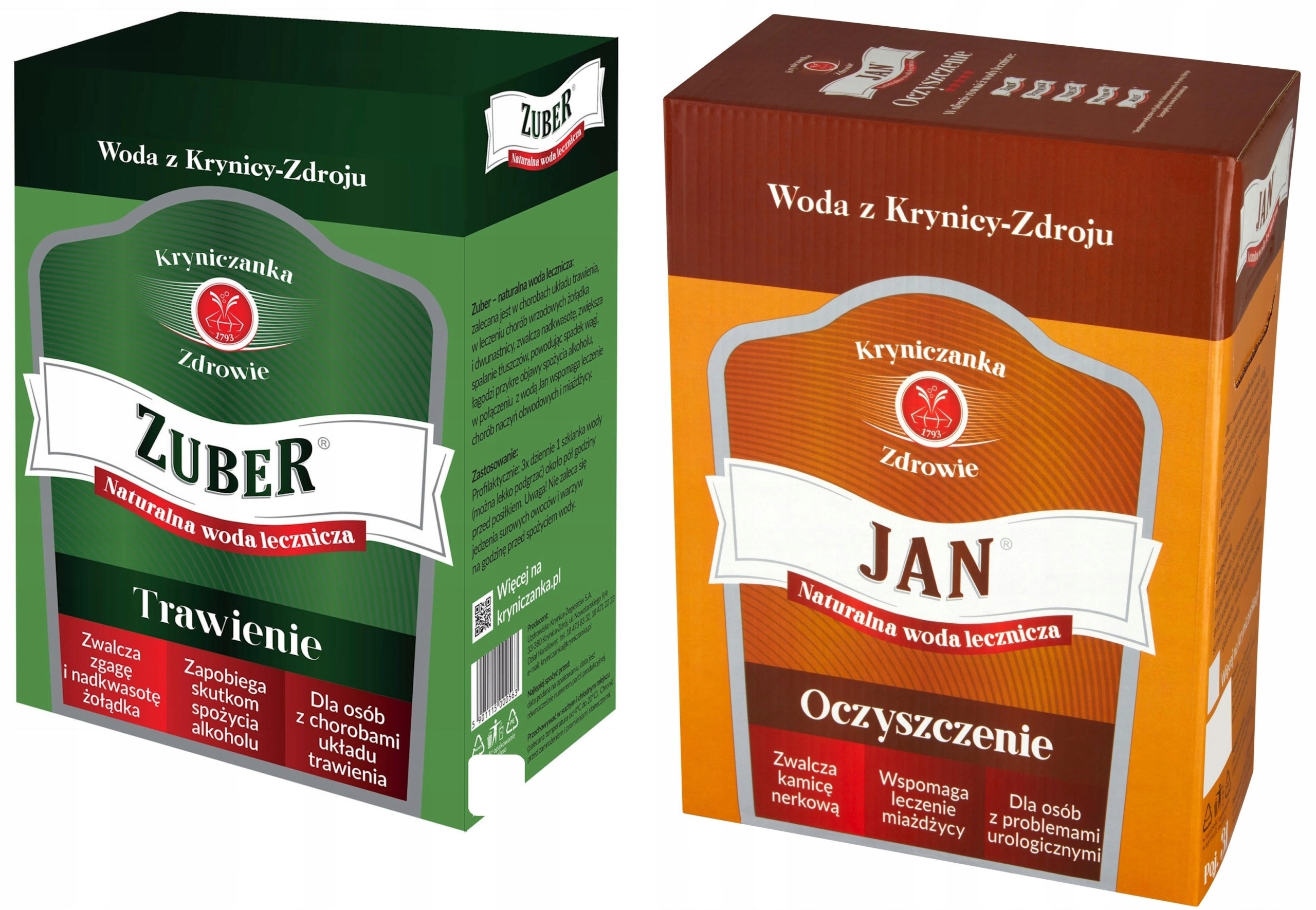 Zuber trawienie karton 3l Jan oczyszczenie karton 3l Zestaw