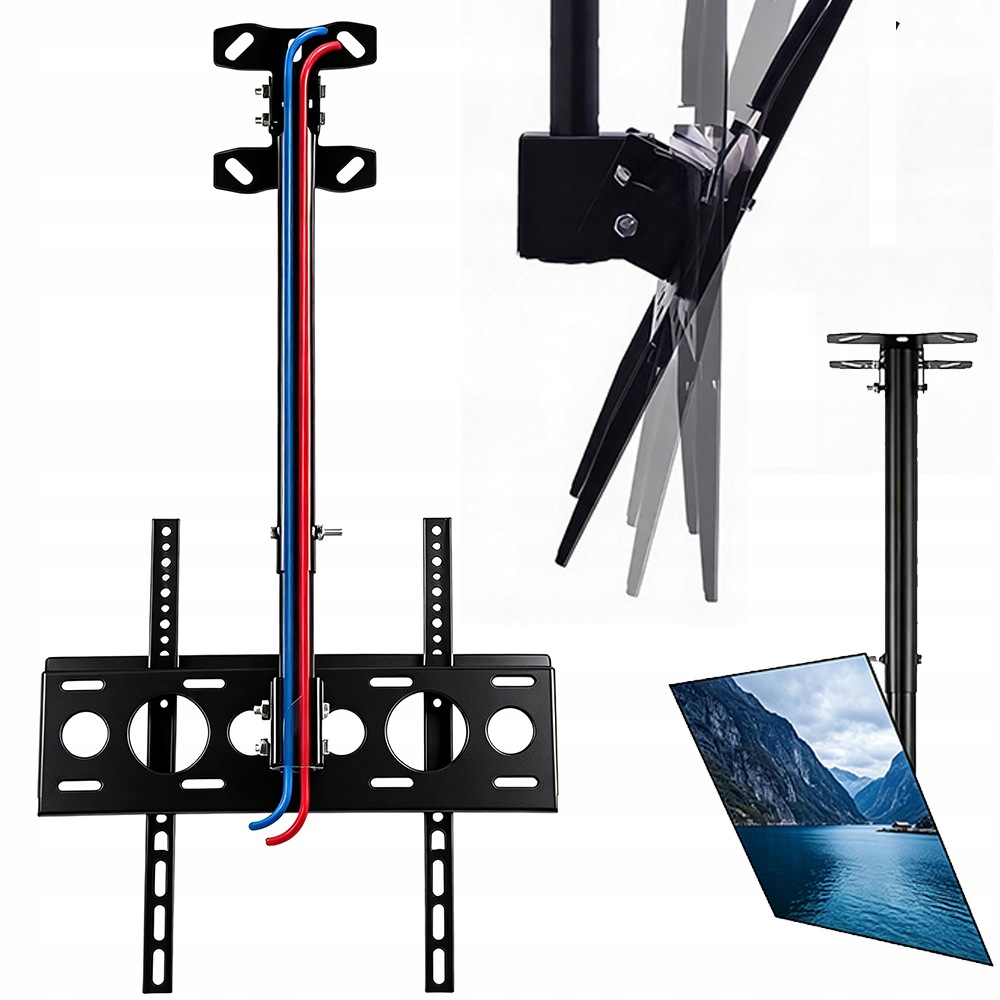 Držák Pro Stropní Televizor 26-60 Palců, Nastavitelný, Univerzální, 30 Kg, 360°