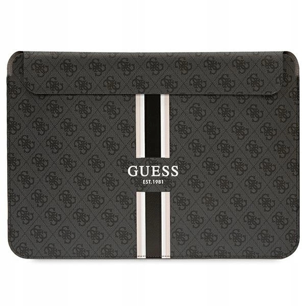 Pouzdro Guess 4G Printed Stripes pro notebook 16" černé