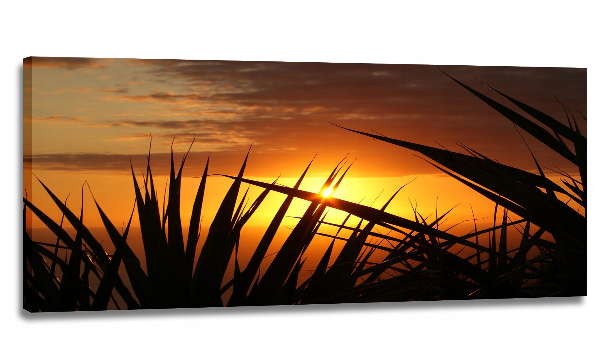 Obraz Led 150x60 Nástěnná Lampa Západ Slunce