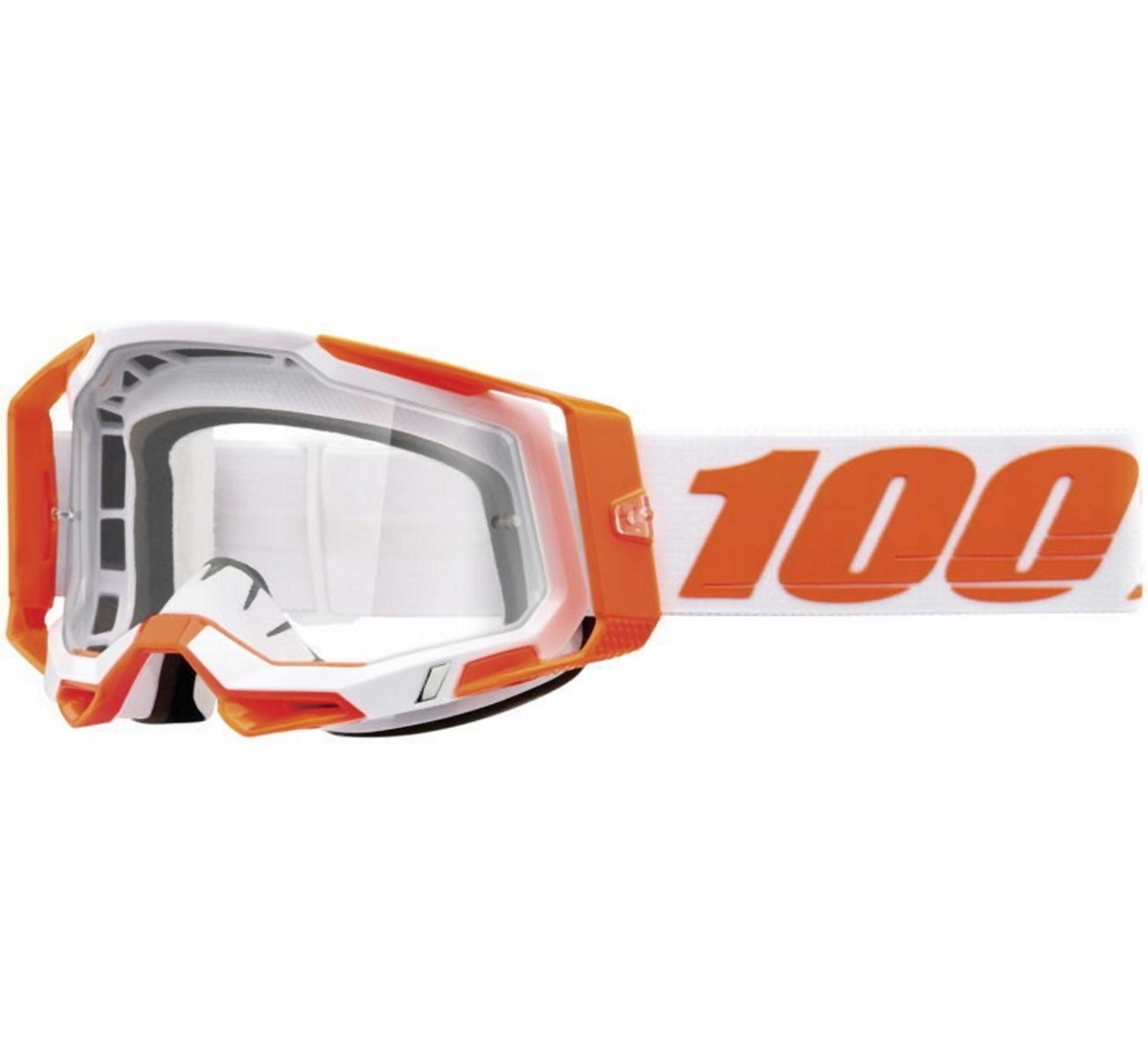 100 % Okuliare Model Racecraft 2 Orange Clear Lens Oranžová Farba