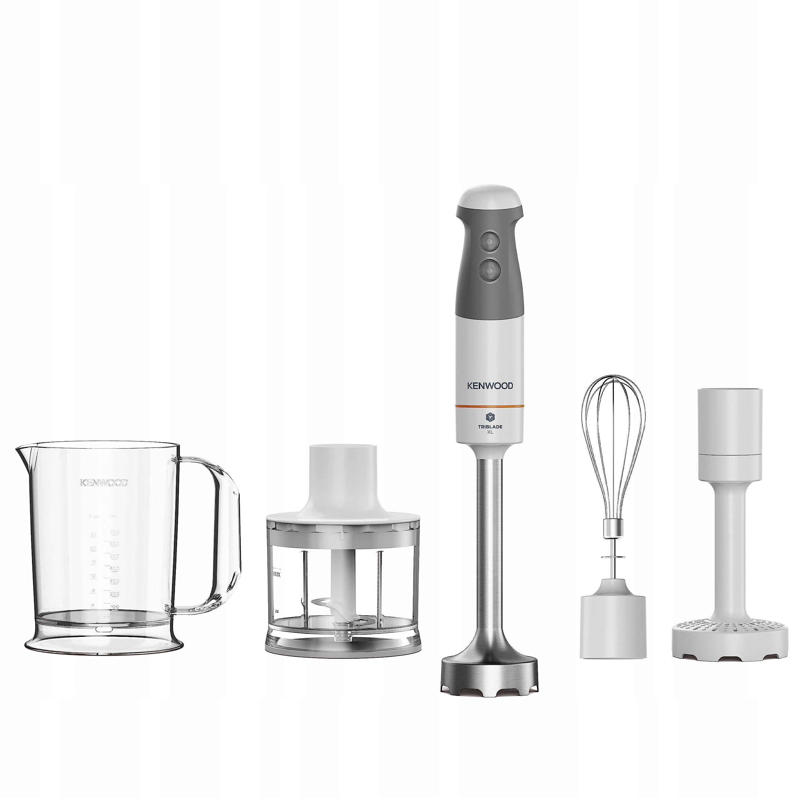 Kenwood Triblade XL HBM40.306WH tyčový mixér 850 W, biela/sivá
