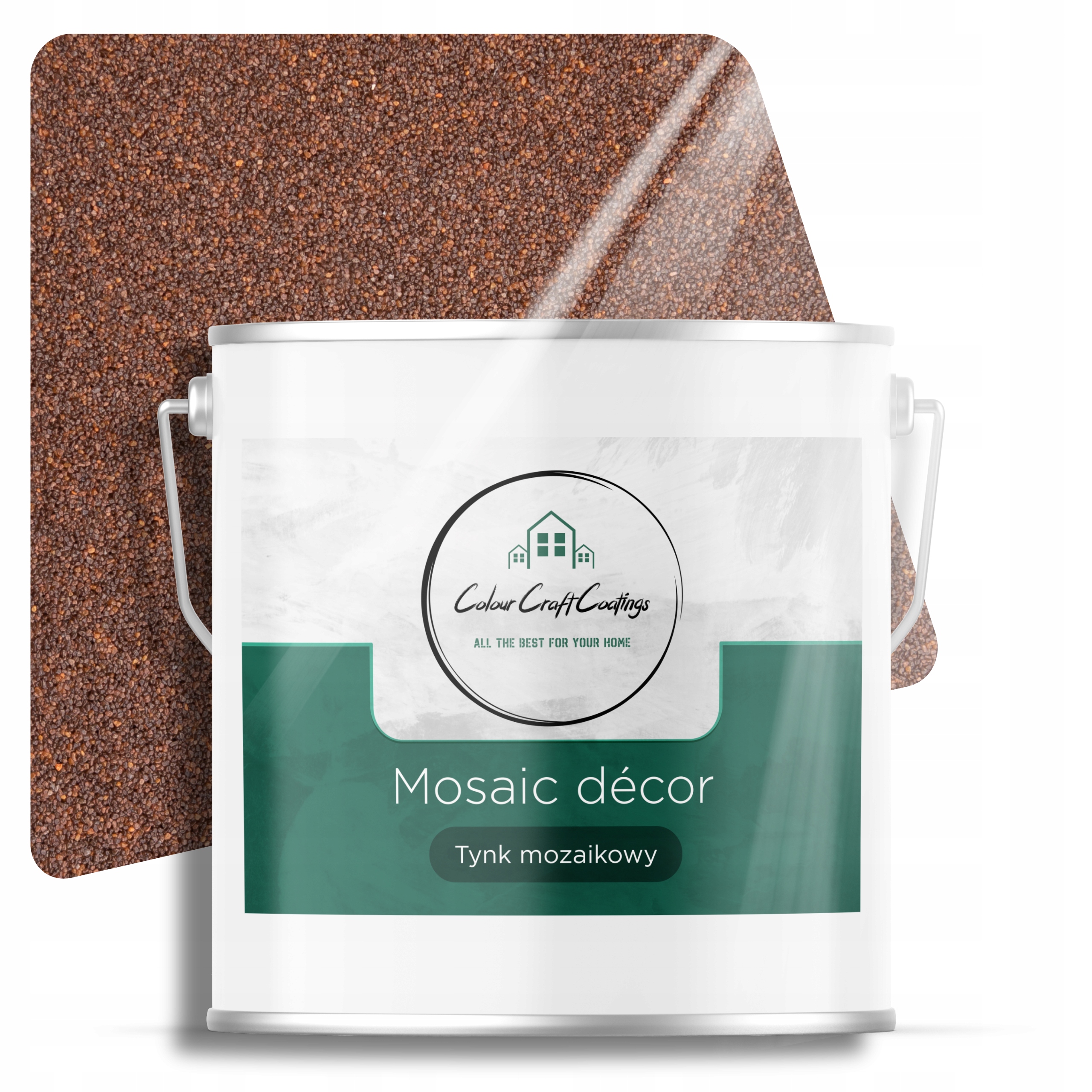 Mozaiková Omítka Dekorativní Pryskyřičná Dekorativní Mozaika Hnědá Tmavě M72 7Kg