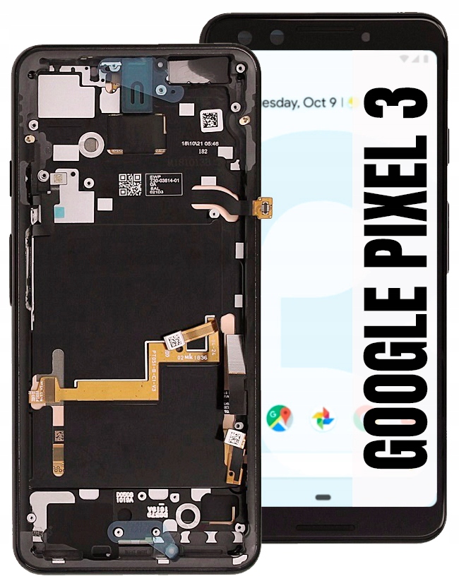 Displej Pro Google Pixel 3 Originální LCD Displej Rámeček