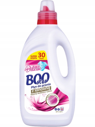 Levně 4x Booster Delicate Tekutý prací prostředek na jemné a světlé tkaniny 1,5 l