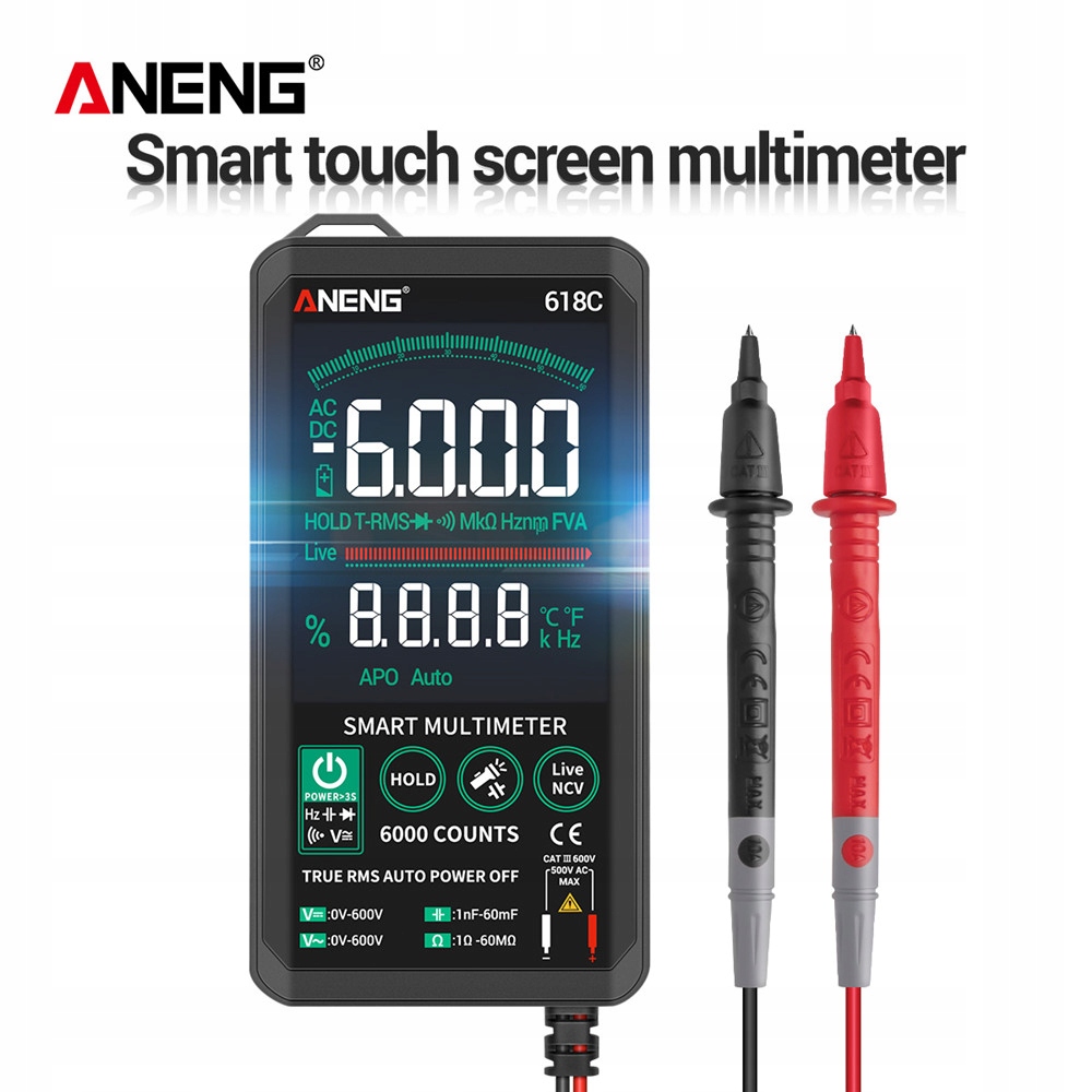 

Tester multimetru Kondensator tranzystorowy Ncv