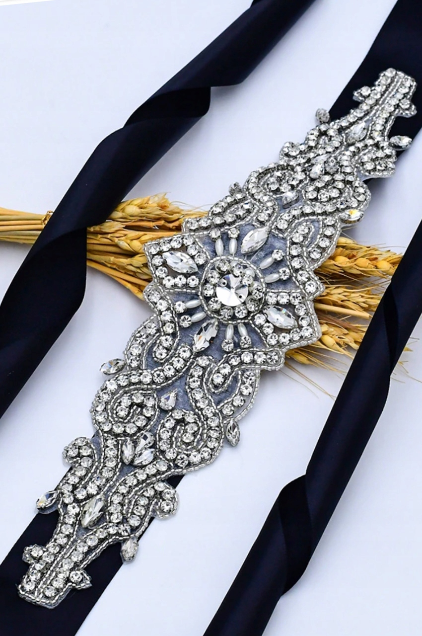 Szeroki pas do sukni ślubnej 7 kolorów