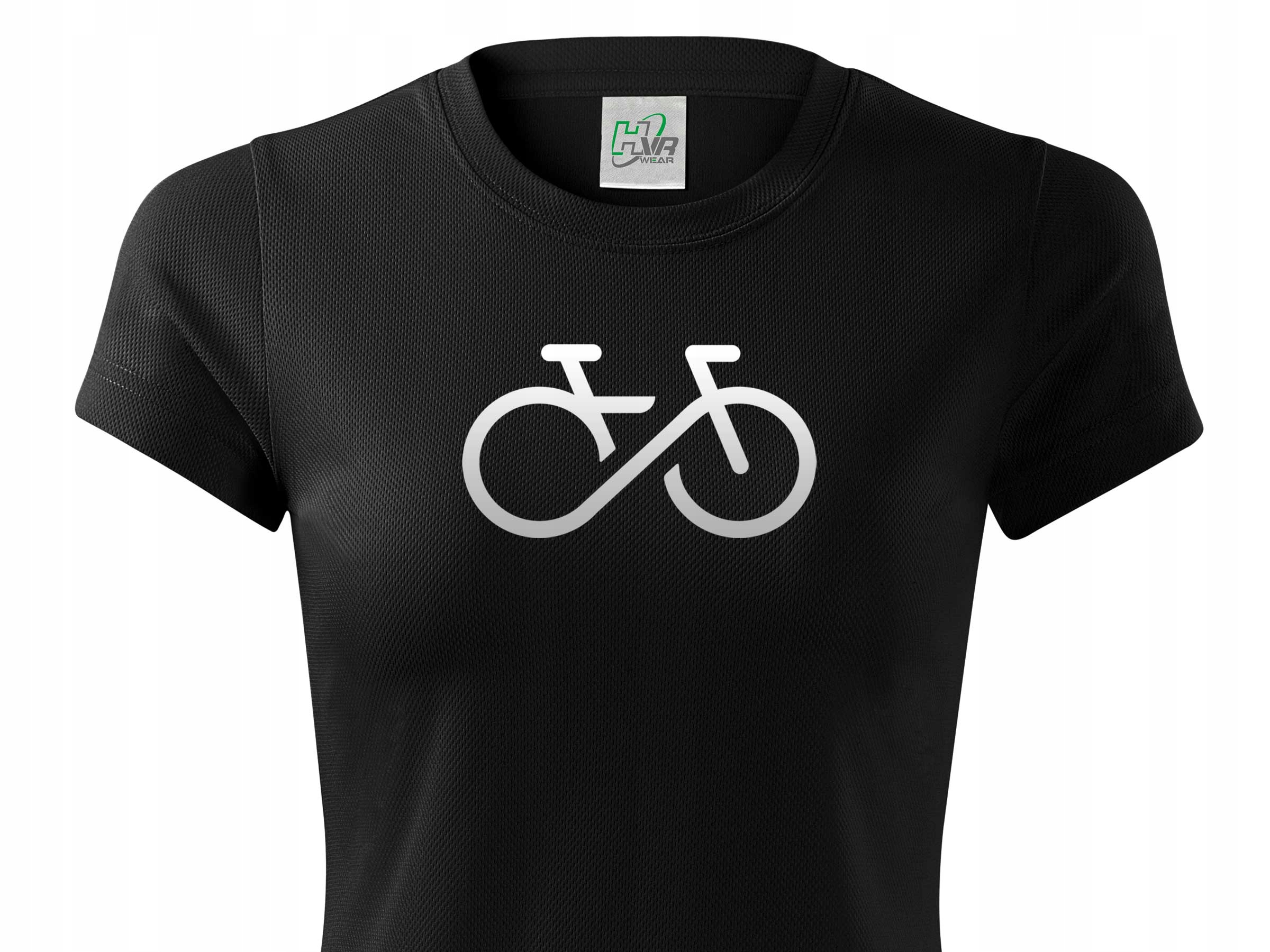 

T-shirt damski nadruk odblaskowy Rower Forever
