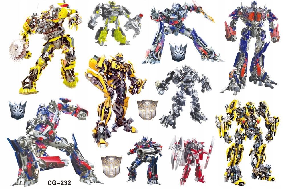 

Tatuaż zmywalny dla dzieci Transformers CG232