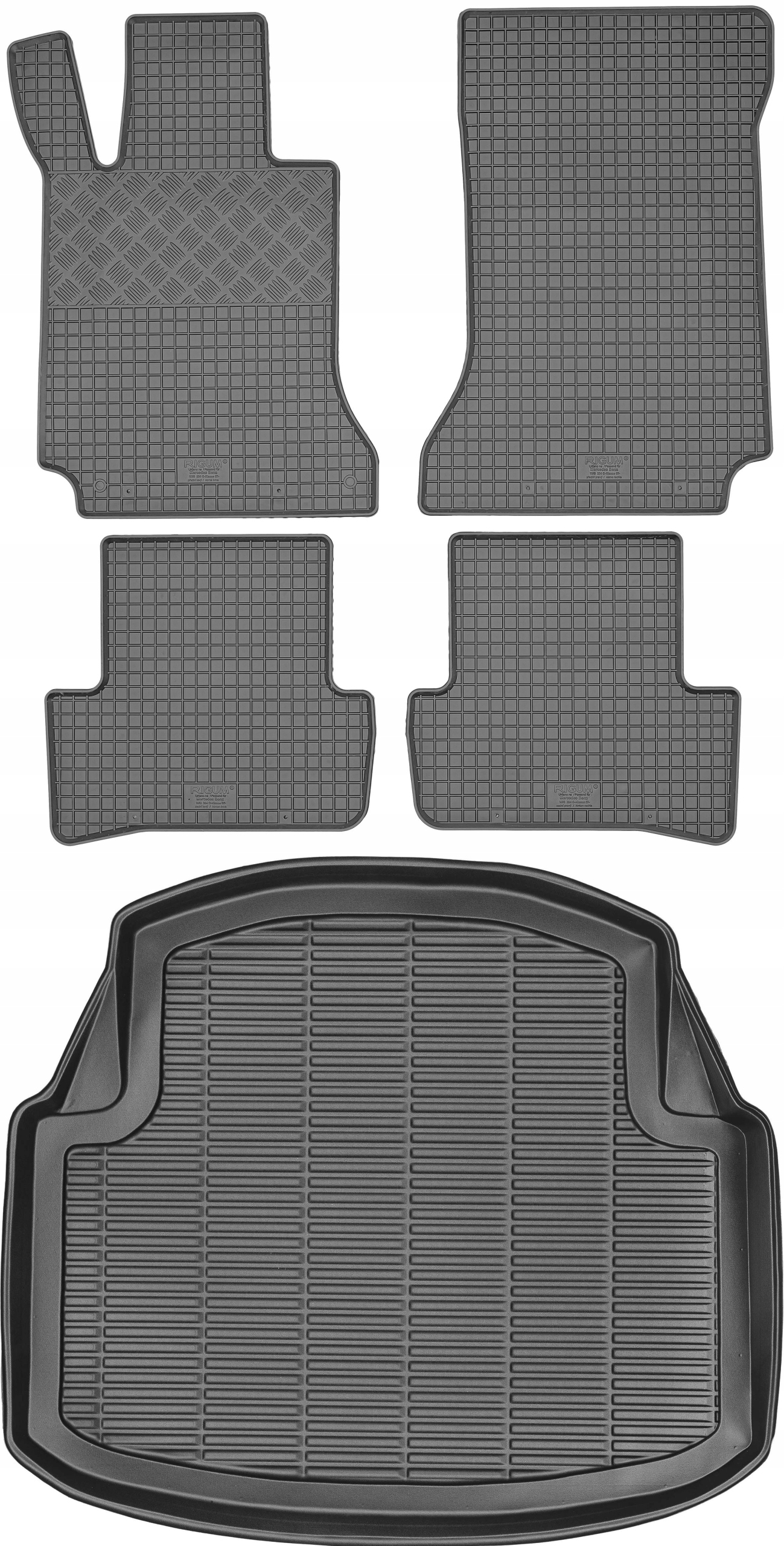 Mercedes C-Klasa W204 Sd 2007-2014 Sada Gumové rohože rohož