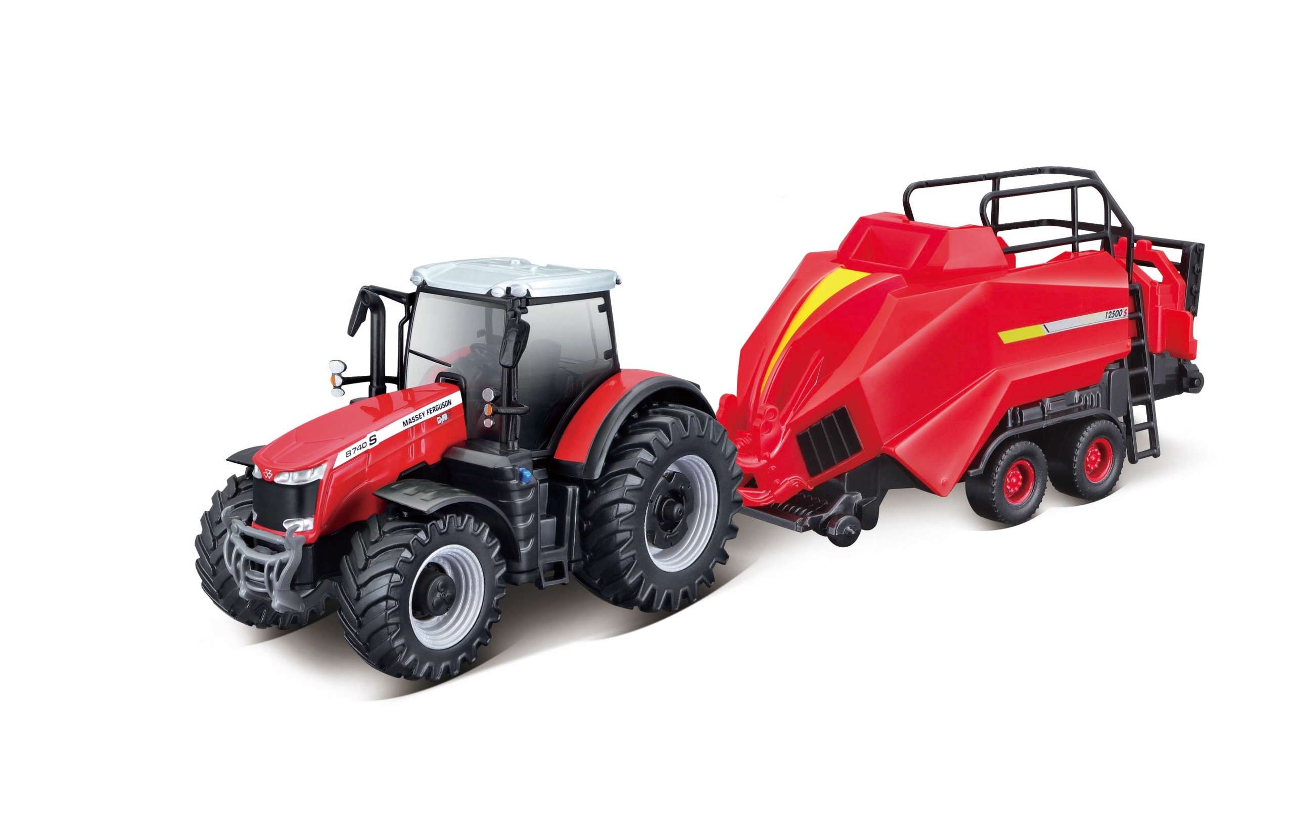 Farm Tractor Ferguson 8740S balíkovač Bburago