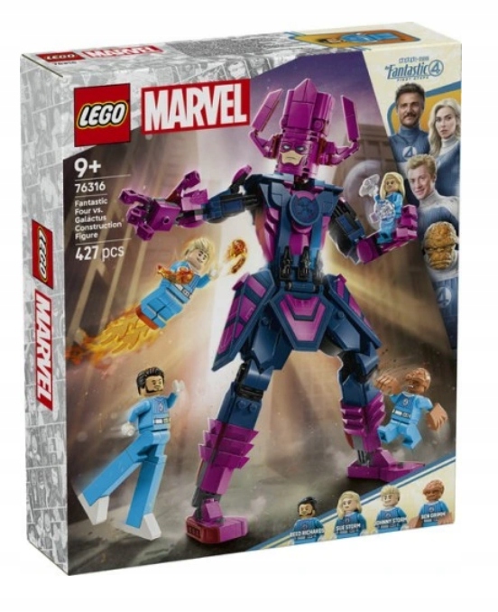 Lego 76316 Hrdinové Marvel, Figurka Fantastické Čtyřky A Galactus