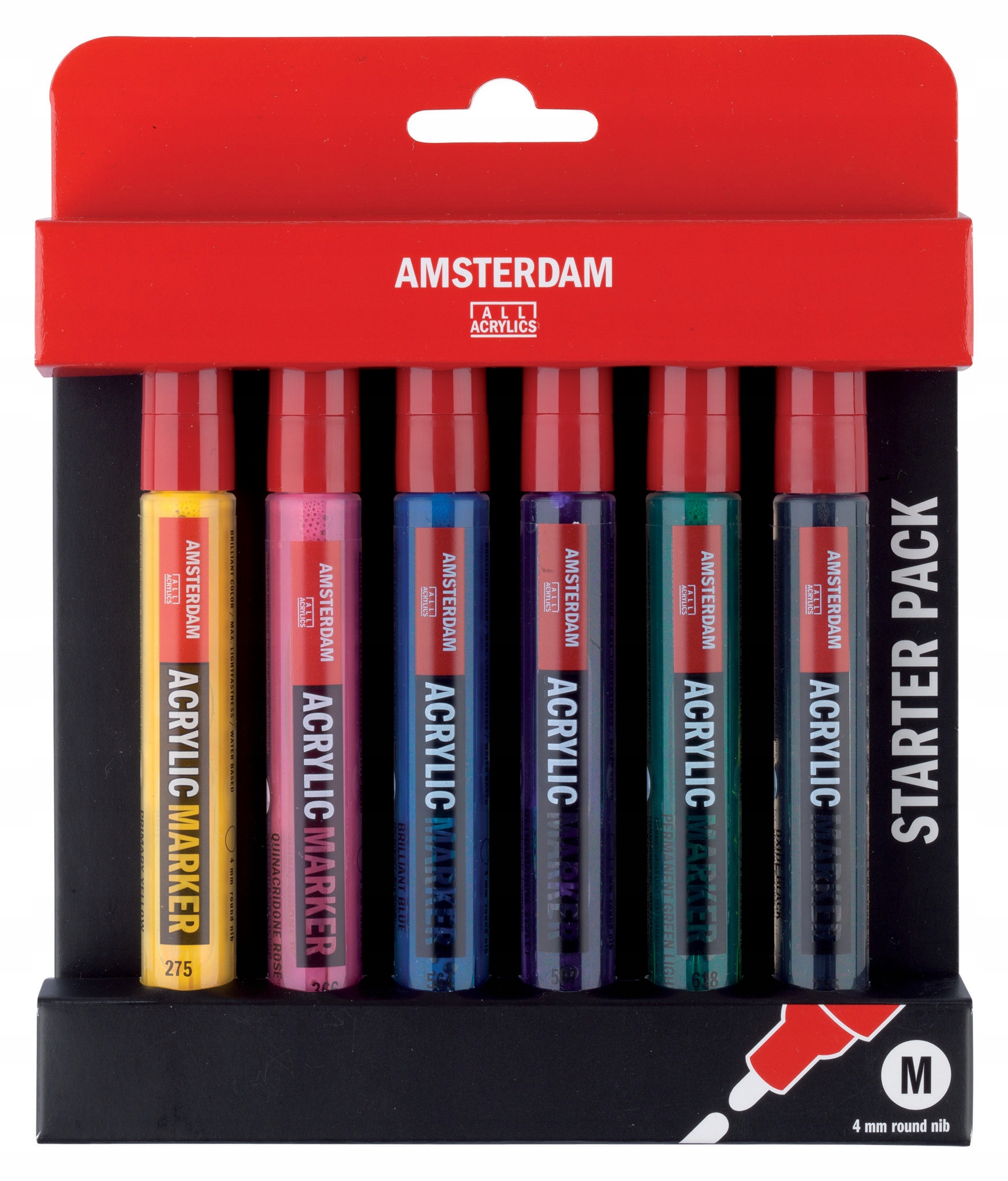 Fixy akrylové Amsterdam Talens 6 barev 4 mm