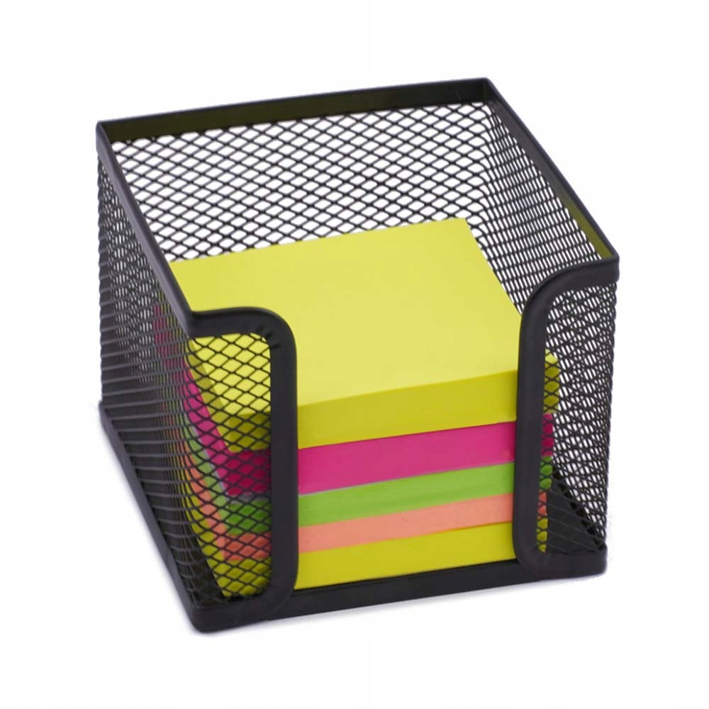 

Pojemnik Na Karteczki Metalowy Przybornik Czarny