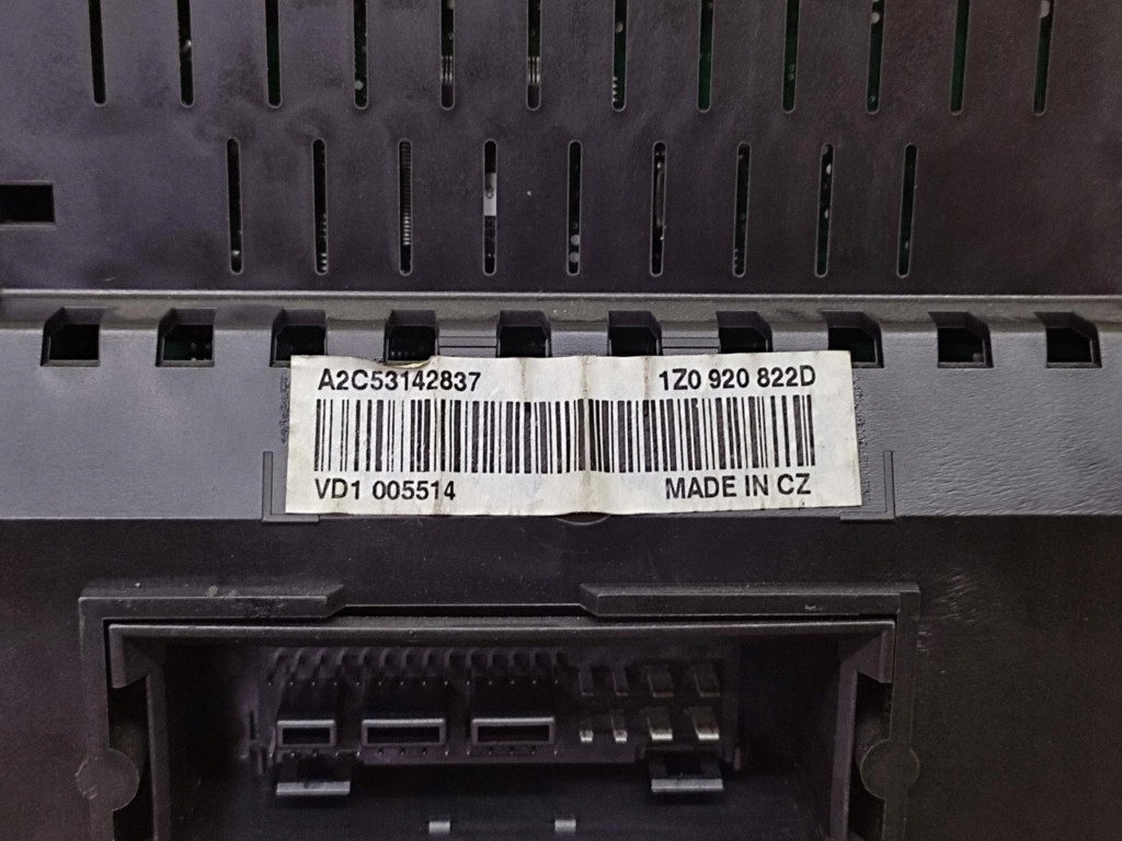 SKODA OCTAVIA II 1.9 TDI dials 1Z0920822D
