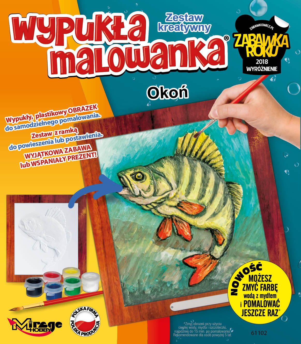 

Wypukła Malowanka Ryba Okoń Zestaw Kreatywny