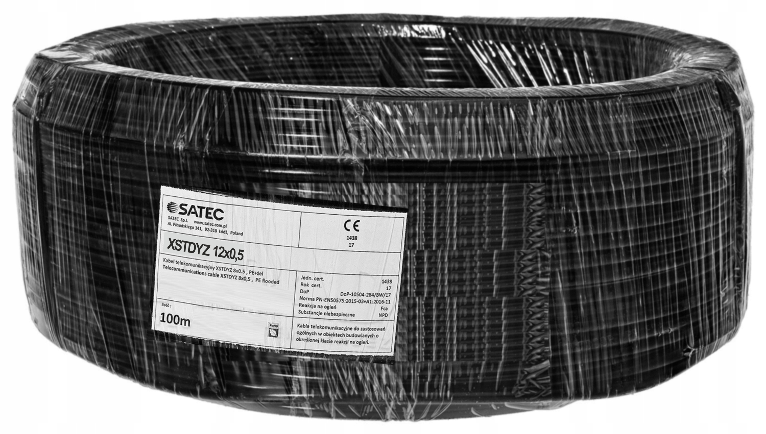 

Przewód domofonowy ziemny XSTDYz 12x0,5mm 100m