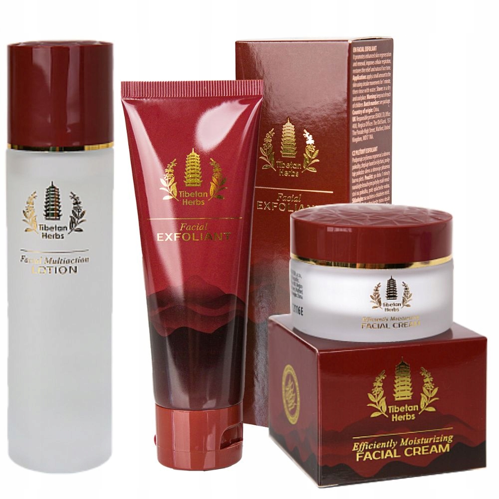 Tibetan Herbs Hydratační pleťový krém a enzymatický peeling