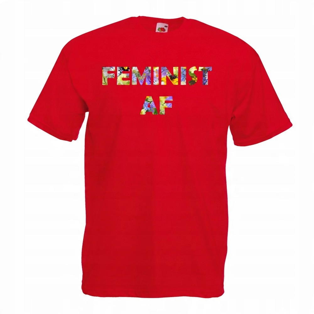 

Koszulka feminist af feministka XL czerwona