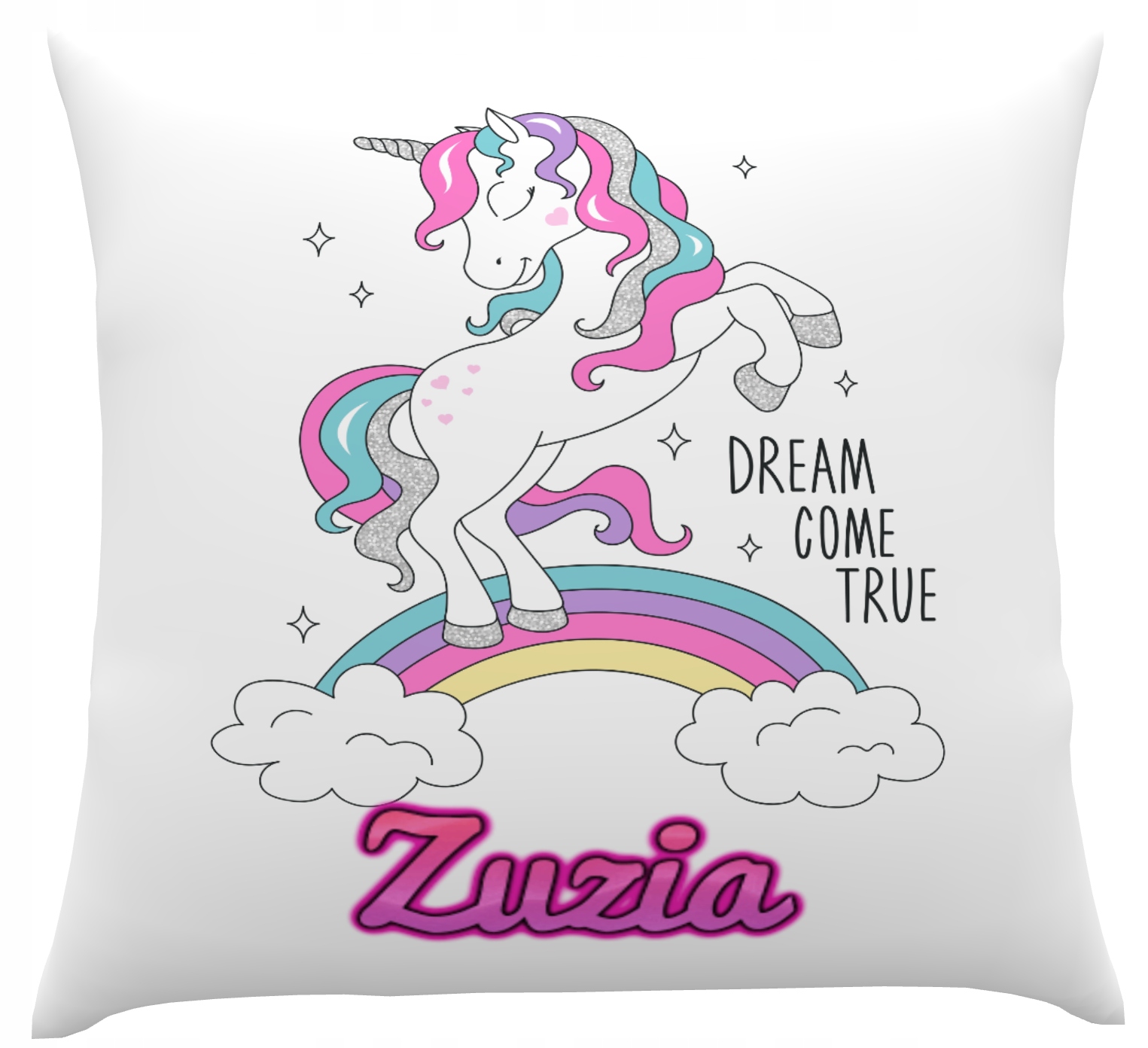 PODUSZKA UNICORN JEDNOROŻEC DLA DZIECI Z IMIENIEM Marka inna marka