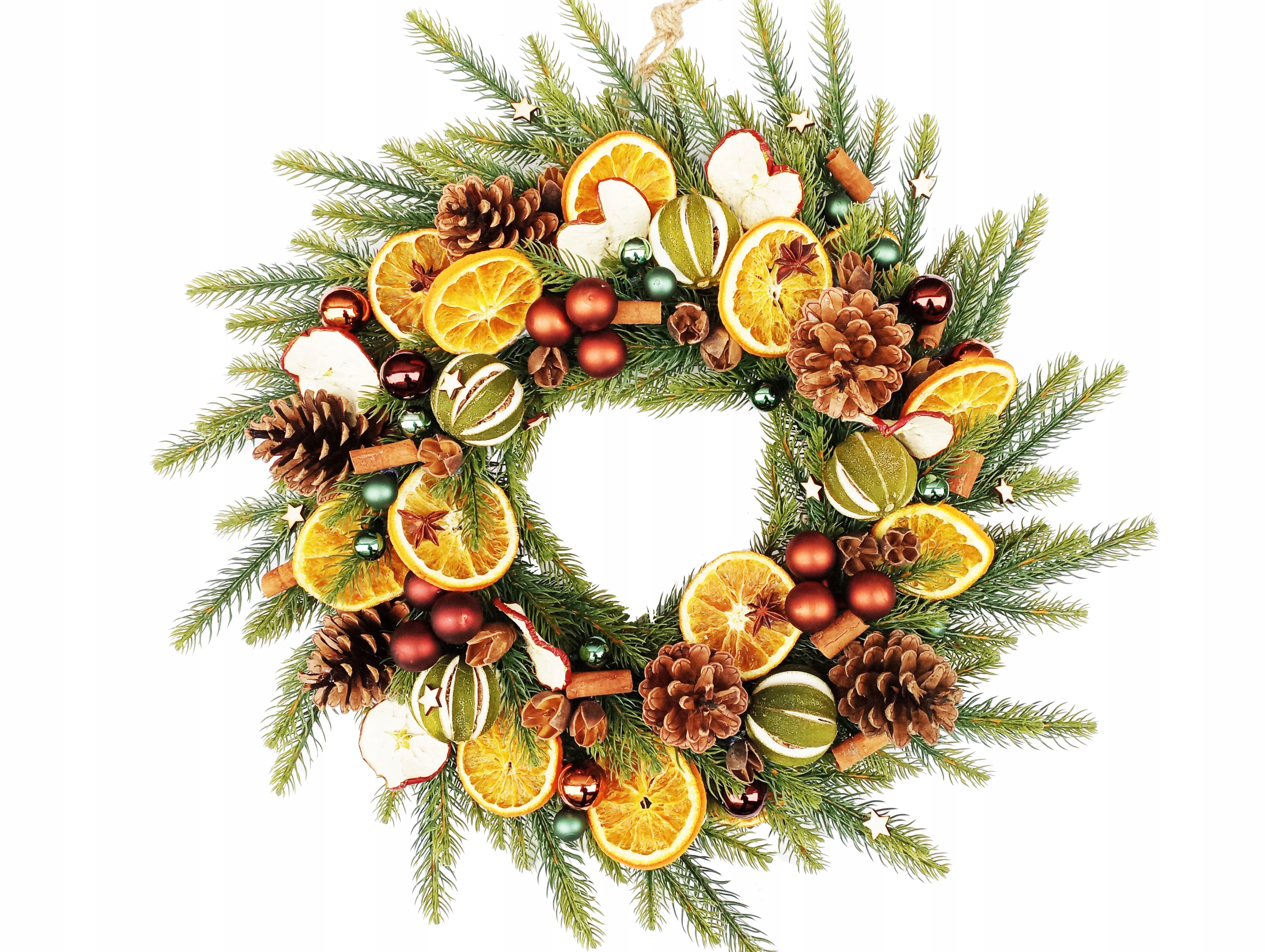 

Stroik Świąteczny Bożonarodzeniowy wianek 50cm