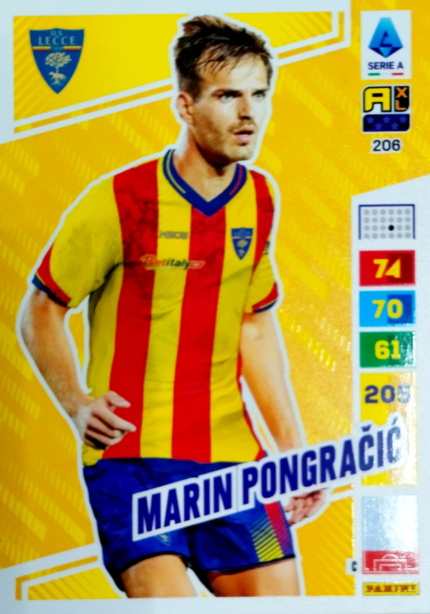 Panini Calciatori Liga Włoska 2023 2024 206 Marin Pongracic Lecce