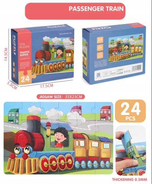 

Puzzle Dla Najmłodszych Lomotywa 24el