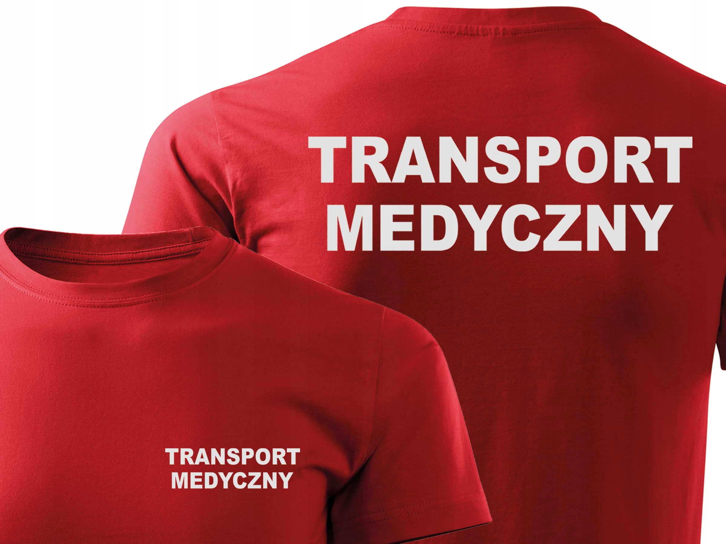 

T-shirt Transport Medyczny Napis Odblaskowy XXL