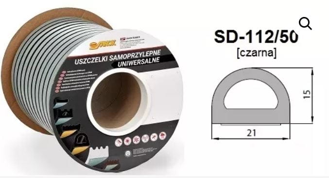 Uszczelka samoprzylepna SD-112 (21x15) DGP Marka inna