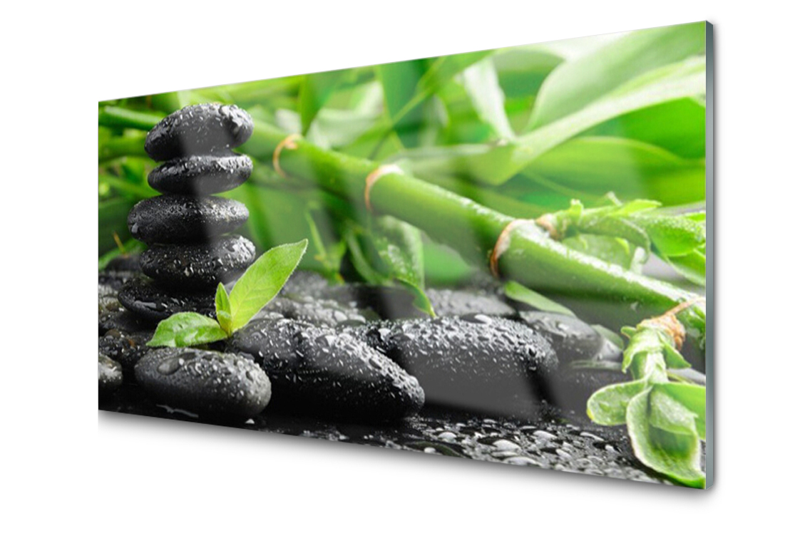 Panel szklany Prezent Bambus Roślina 140x70 + KLEJ