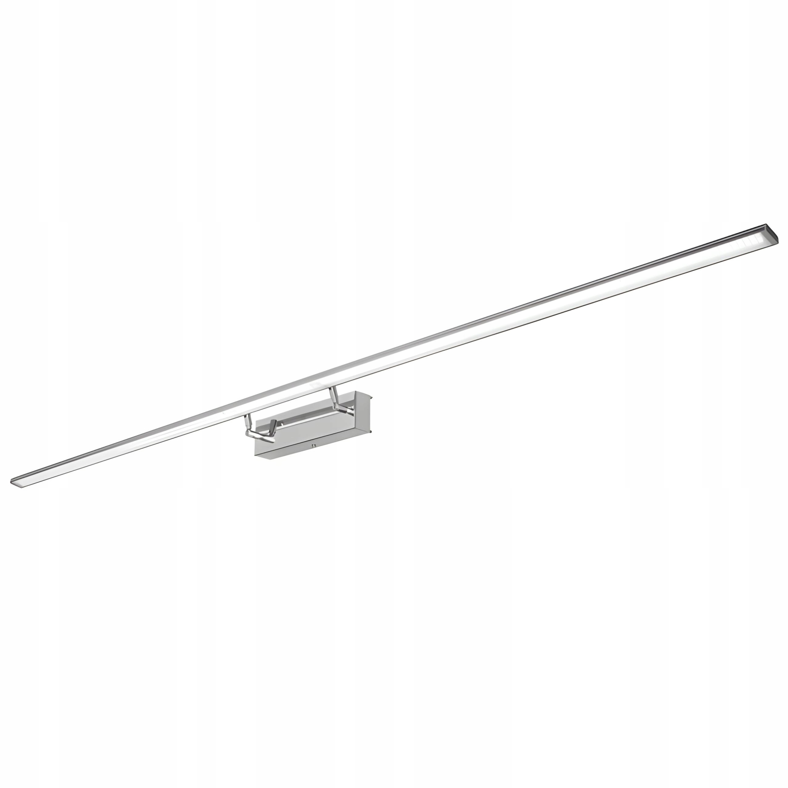 Kinkiet Łazienkowy Nad Lustro Nad Szafkę Lampa Lazienkowa Led Srebrny 100cm