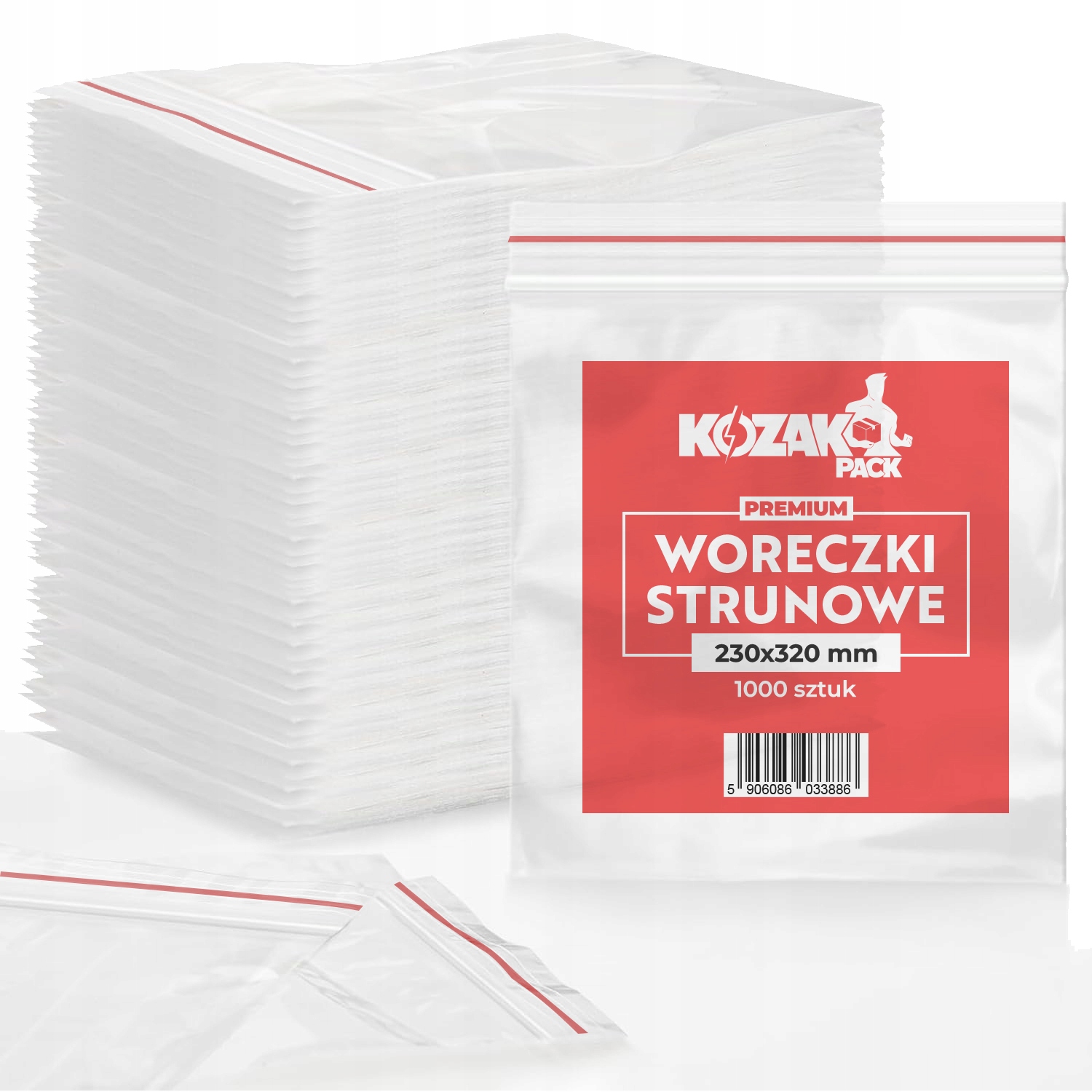 Woreczki Worki Torebki Strunowe Bardzo Mocne 230X320mm 23/32 1000SZT