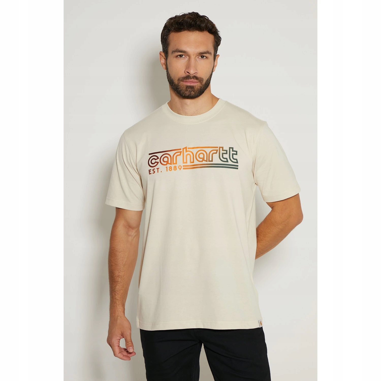 Tričko s krátkým rukávem Carhartt Lightweight Logo Graphic L oat milk