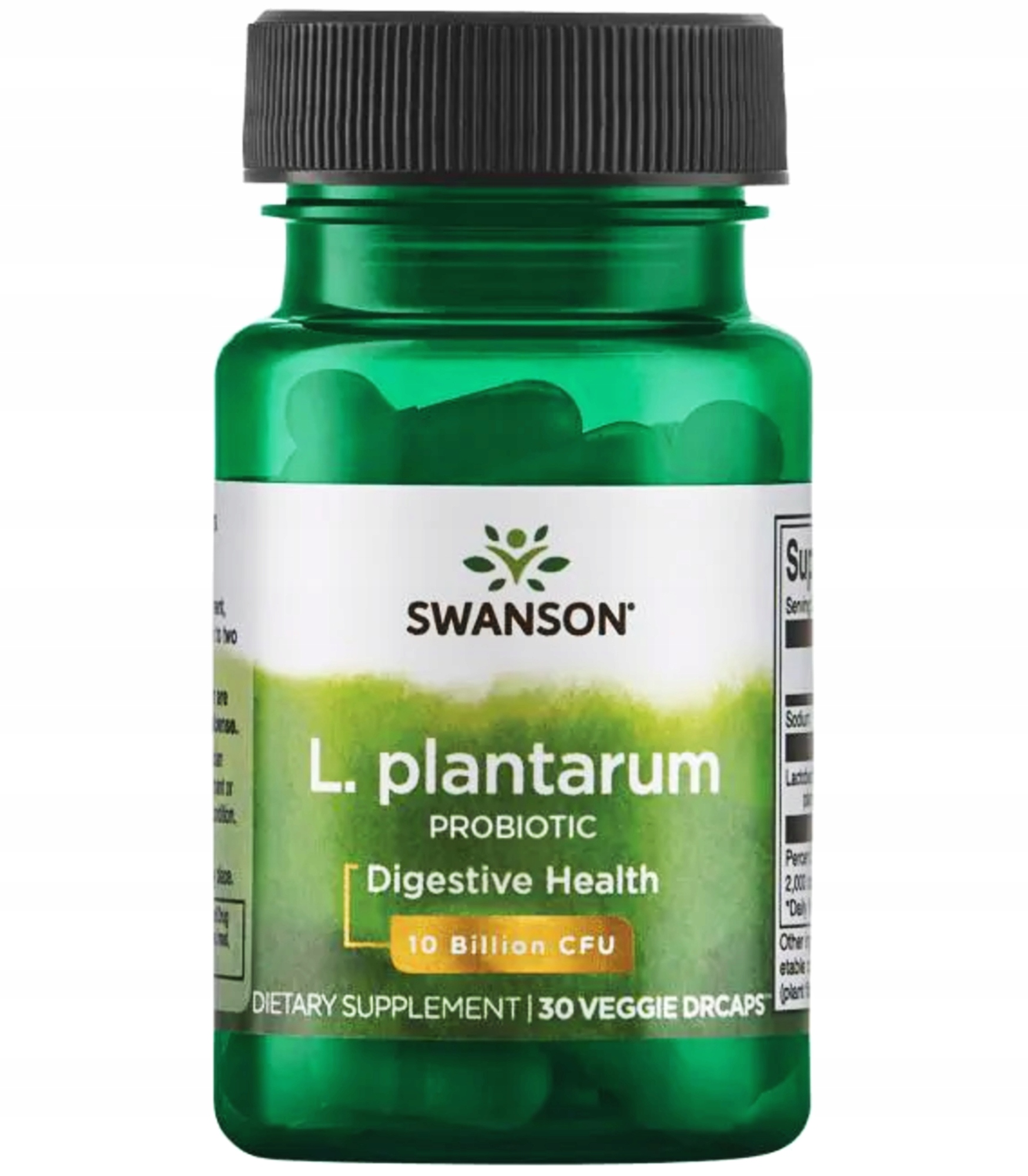 SWANSON PROBIOTYK L. Plantarum JELITO DRAŻLIWE 30k