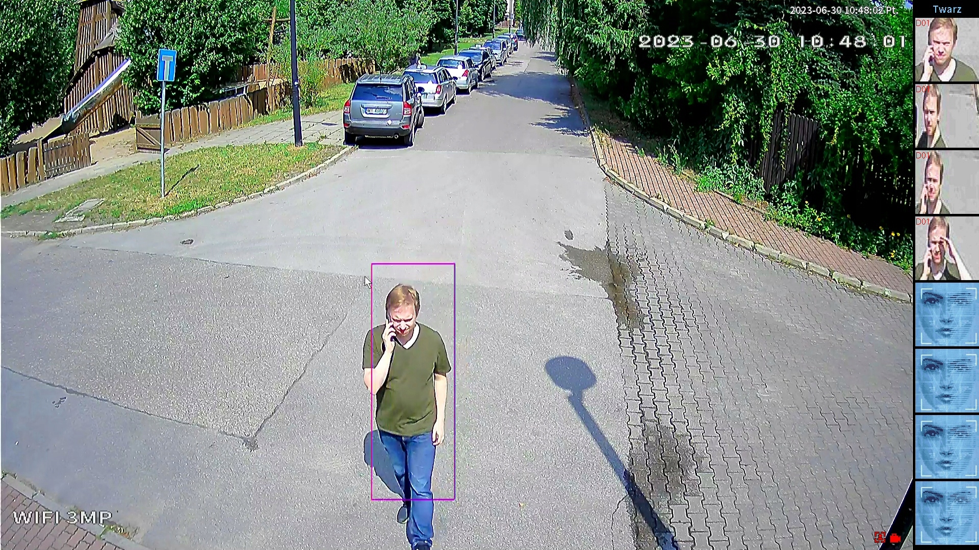 KOMPLETNY MONITORING PROTEC WIFI 8 BEZPRZEWODOWE KAMERY 3MPX 4TB Marka Protec