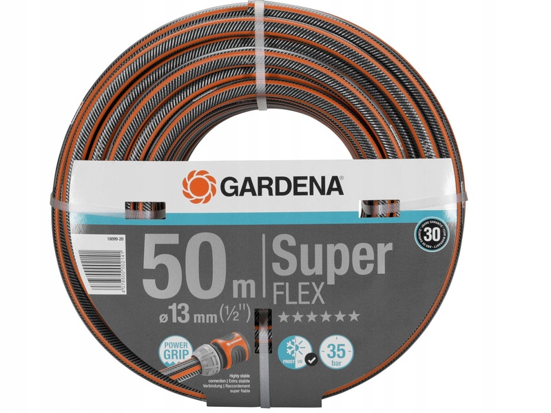 Wąż ogrodowy spiralny Gardena Premium SuperFlex 1/2" 50 m 18099-20